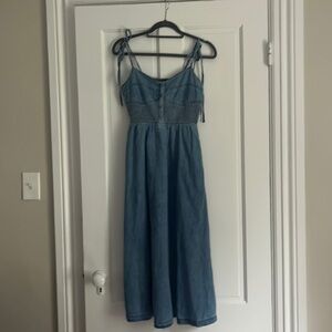 GAP denim midi A-line dress size small